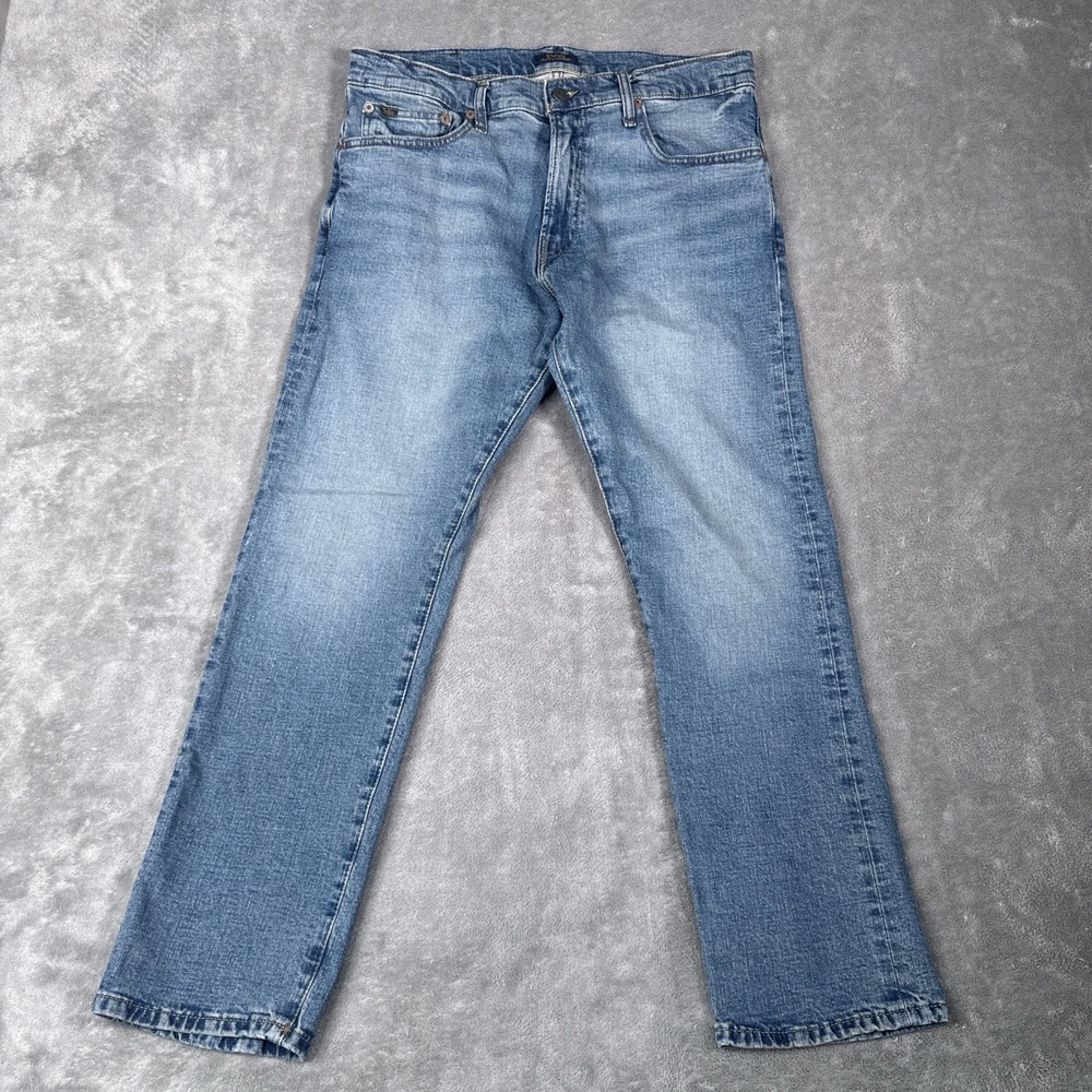 Polo Ralph Lauren Jeans Mens 33x30 The Varick Slim Straight Blue Stretch Classic